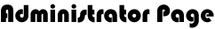 Administrator Page