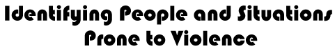 Identify People and Situations