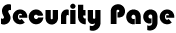 Security Page